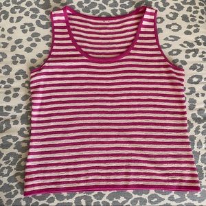 St. John Striped Knit Tank